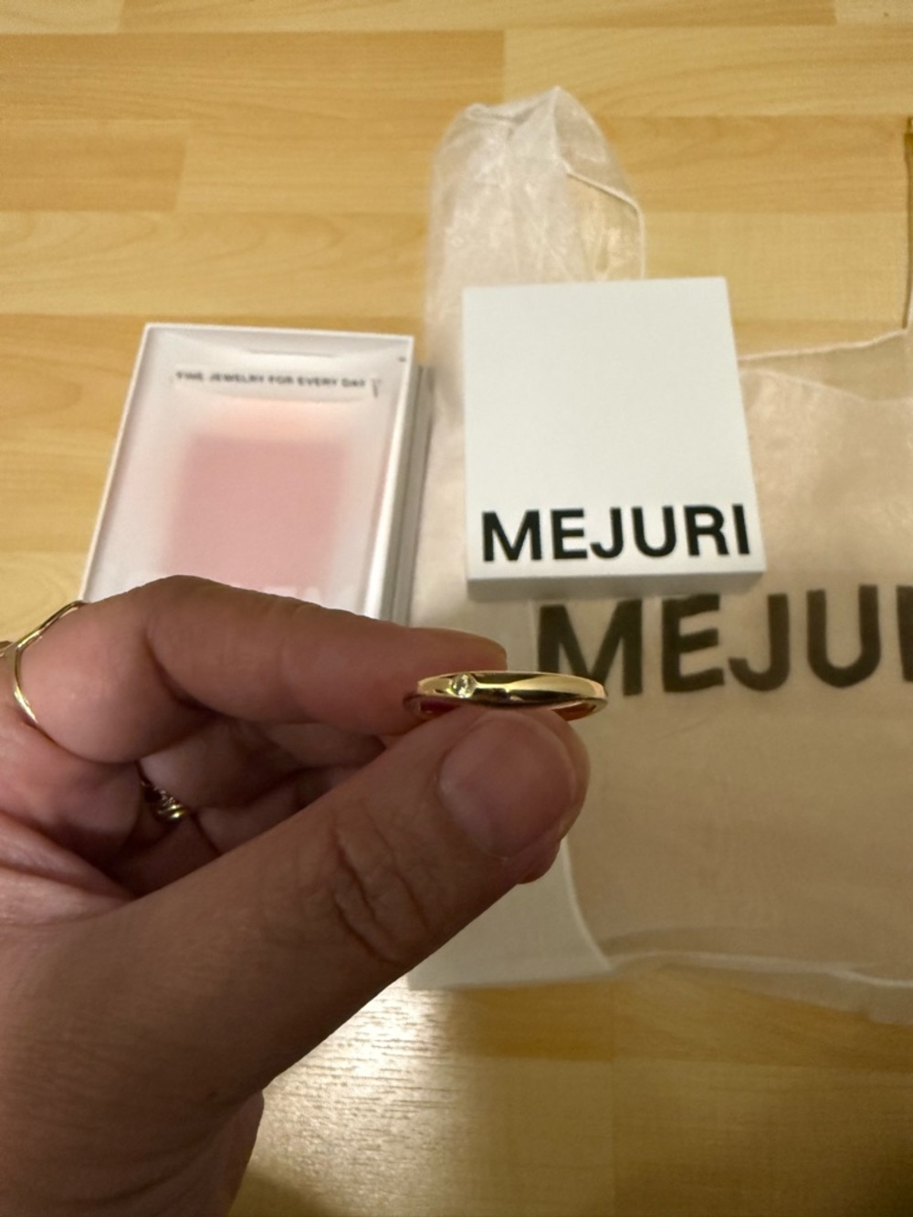 Mejuri Polished 18k Gold Vermeil Minimal Band Sz. 9